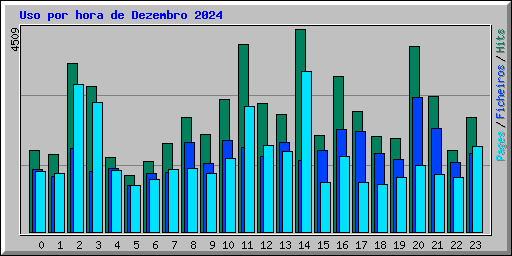 Uso por hora de Dezembro 2024